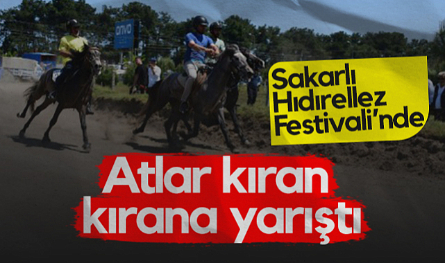 Sakarlı Hıdırellez Festivali'nde Rahvan At Yarışları Nefes Kesti