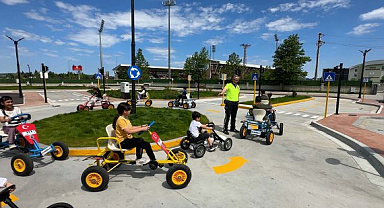 Samsun Bafra'da Çocuk Trafik Eğitim Parkı Hizmete Girdi