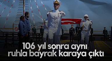 Samsun'da 106 Yıl Sonra Aynı Ruhla Bayrak Karaya Çıktı