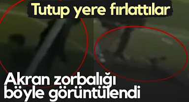 Samsun'da Akran Zorbalığı Böyle Görüntülendi! Tutup Yere Fırlattılar...