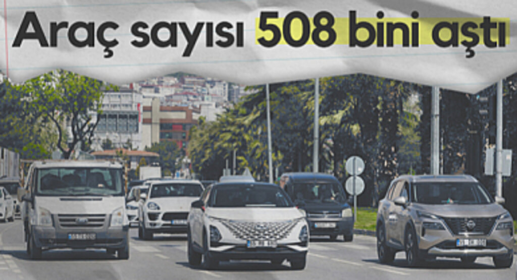 Samsun'da Araç Sayısı 508 Bini Aştı