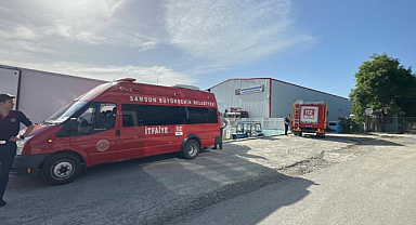 Samsun’da Balık Tesisinde Yangın Paniği