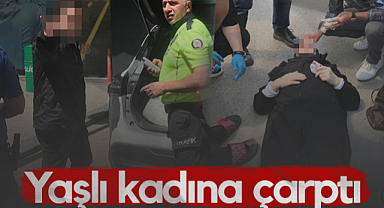 Samsun'da Dönüş Yapan Sürücü Yaşlı Kadına Çarptı