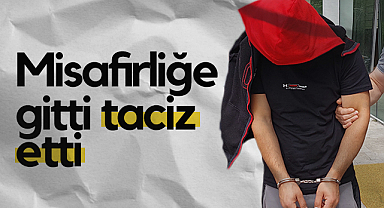 Samsun'da Evine Gittiği Akrabasını Taciz Etti