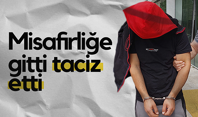 Samsun'da Evine Gittiği Akrabasını Taciz Etti