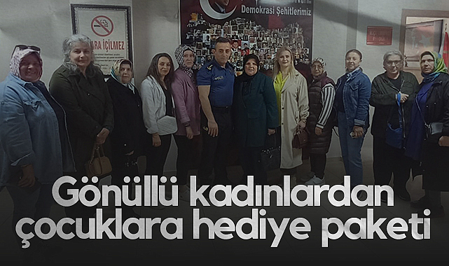 Samsun'da Gönüllü Kadınlardan Çocuklara Hediye Paketi