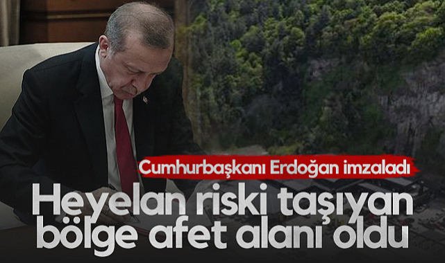 Samsun'da Heyelan Riski Taşıyan Bölge Afet Alanı İlan Edildi! Cumhurbaşkanı Erdoğan İmzaladı...