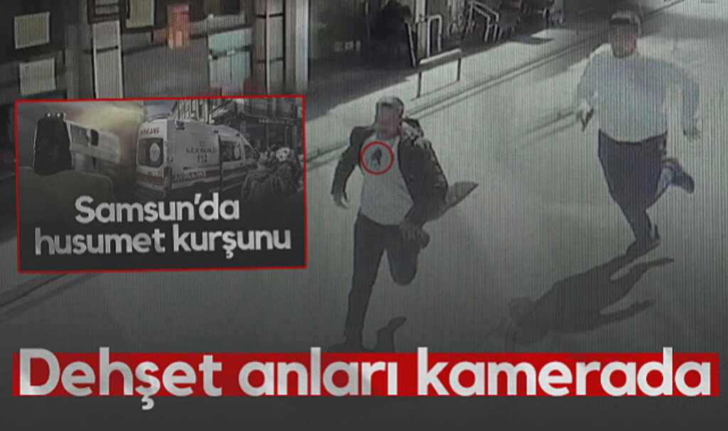 Samsun'da Kanlı Husumetin Görüntüleri Ortaya Çıktı! Genç Kitapçıya Sığındı Ama…