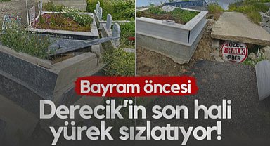Samsun'da Kurban Bayramı Öncesi Derecik Mezarlığı'nın Son Hali Yürek Sızlatıyor!