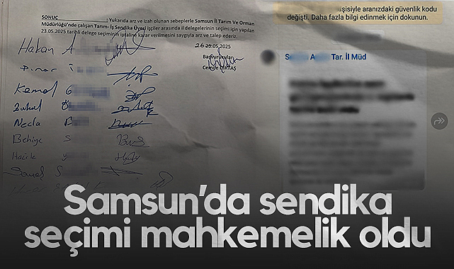 Samsun'da Sendika Seçimi Mahkemelik Oldu