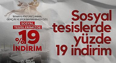 Samsun'da Sosyal Tesislerde Yüzde 19 İndirim