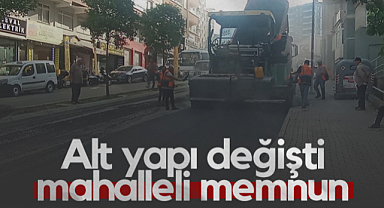 Samsun Liman Mahallesi'nde Alt Yapı Değişti Mahalleli Memnun
