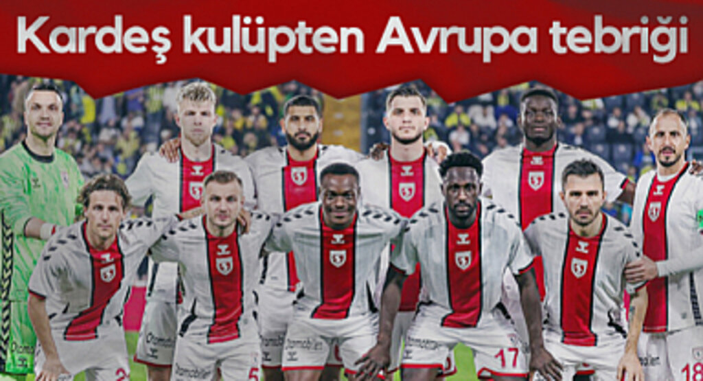 Samsunspor'a Kardeş Kulüpten Avrupa Tebriği