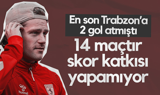 Samsunspor'da Holse'nin Son Golleri Trabzonspor'a! 14 Maçtır Skor Katkısı Yapamıyor