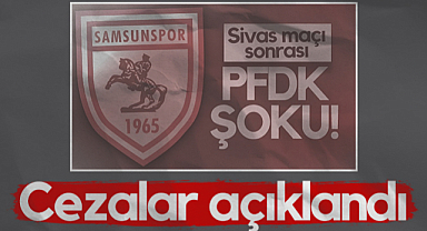 Samsunspor - Sivasspor Maçının Cezaları Açıklandı