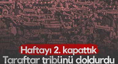Samsunspor Tarafarı Sivasspor Maçında Tribünü Doldurdu! Hafta İkinci Sırada Tamamlandı