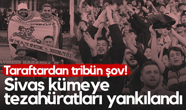 Samsunspor Taraftarından Tribün Şov! Sivas Kümeye Tezahüratları Yankılandı