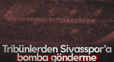 Samsunspor Tribünlerinden Sivasspor'a Bomba Gönderme