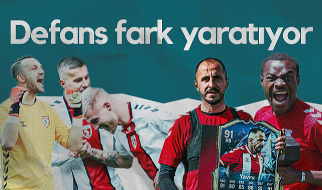 Samsunspor'un Defansı Fark Yaratıyor