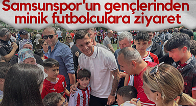 Samsunspor'un Genç Oyuncularından Çarşamba'da Minik Futbolculara Ziyaret