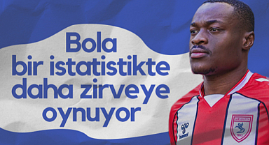Samsunspor'un Yıldızı Bola Bir İstatistikte Daha Zirveye Oynuyor