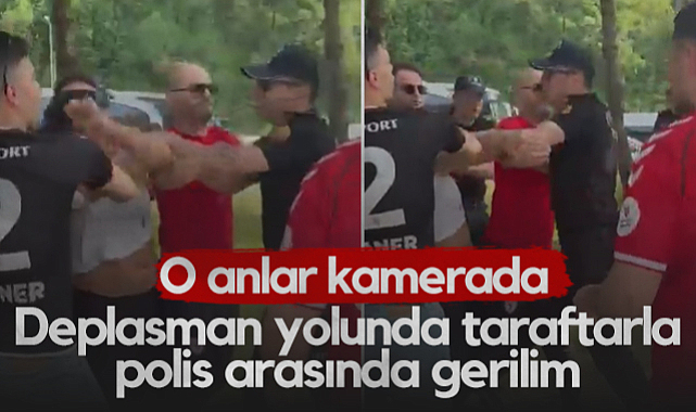 Trabzonspor-Samsunspor Maçı Öncesi Gerginlik! Taraftarla Polis Arasında Arbede Yaşandı