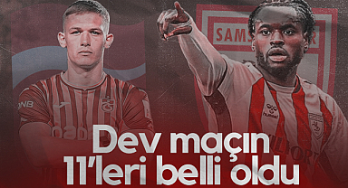 Trabzonspor - Samsunspor Maçının İlk 11'leri Belli Oldu
