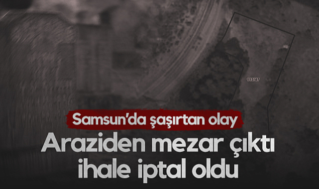 Araziden Mezar Çıktı, Bungalov İhalesi İptal Oldu! Samsun'da Şaşırtan Olay...