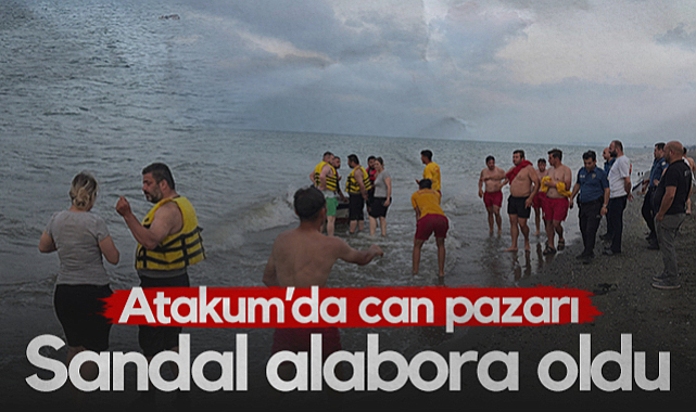 Atakum'da Can Pazarı! Sandal Alabora Oldu...