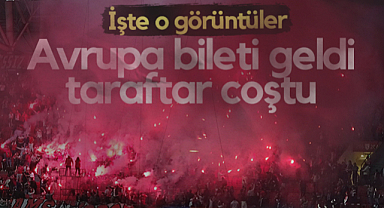 Avrupa Bileti Geldi Samsunspor Taraftarı Coştu! İşte 19 Mayıs Stadyumu'ndaki Kutlamadan Görüntüler...