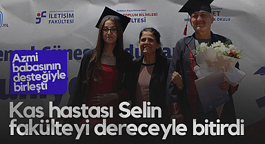 Azmiyle Örnek Oldu: Samsun'da Kas Hastası Selin, Fakülteyi Dereceyle Bitirdi