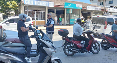 Bafra’da Kasksız ve Ehliyetsiz Motosiklet Sürücülerine Ceza