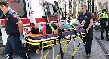 Bafra’da Motosiklet Kazası: 2 Genç Yaralandı!