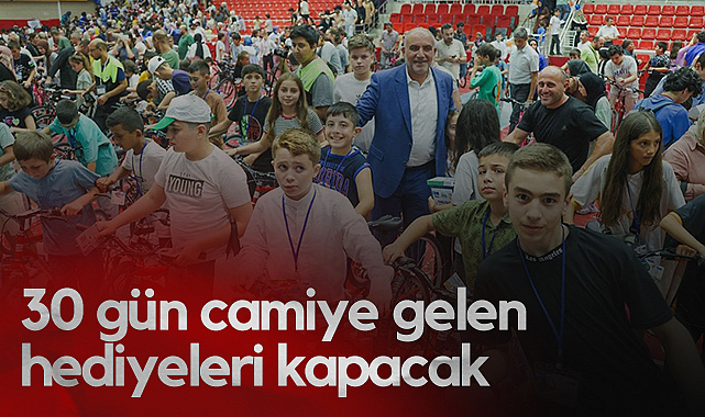Canik’te 30 Gün Camiye Gelen Hediyeleri Kapacak