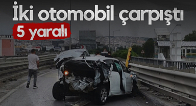 Canik’te İki Otomobil Çarpıştı: 5 Kişi Yaralandı