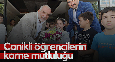 Canikli Öğrencilerin Karne Mutluluğu