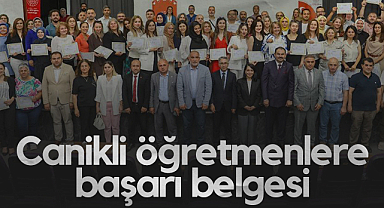 Canikli Öğretmenlere Başarı Belgesi