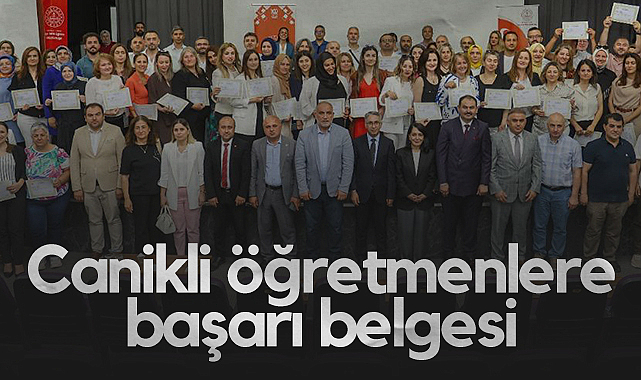 Canikli Öğretmenlere Başarı Belgesi