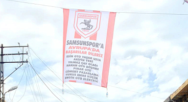 Esnaftan Avrupa Yolundaki Samsunspor'a Anlamlı Destek
