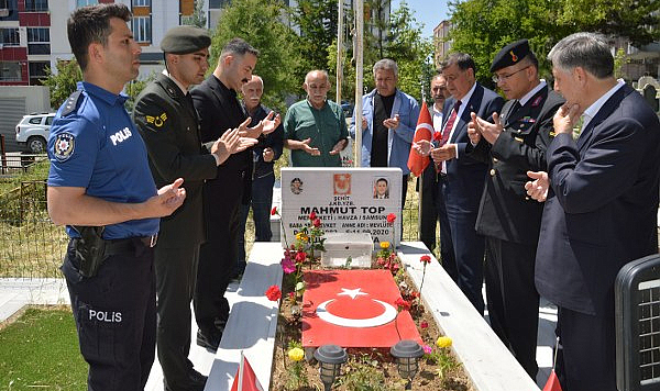 Havza Protokolü Bayramda Şehitleri Unutmadı