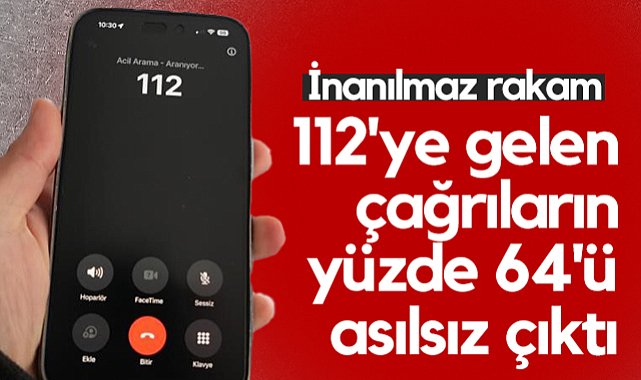 İnanılmaz Rakam! Samsun'da 112 Hattına Yüzde 64 Asılsız Çağrı