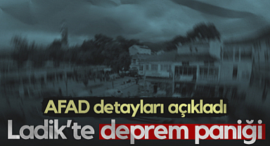Ladik'te Deprem Paniği! AFAD Detayları Açıkladı...