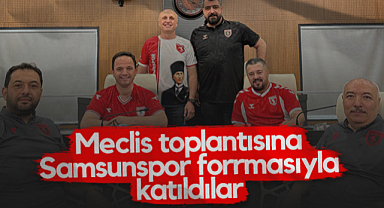 MHP Meclis Üyeleri Samsunspor Formasıyla Toplantıya Katıldı