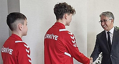 Milli Sporculardan Canik Kaymakamı Aydın’a Ziyaret