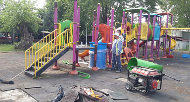 Salıpazarın'da Parklar Yenileniyor