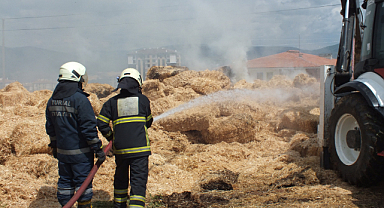 Samanlık Yangını: 30 Ton Saman Kül Oldu