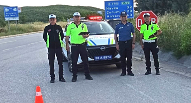 Samsun-Ankara Yolu Bayram Trafiğinde Gözetim Altında