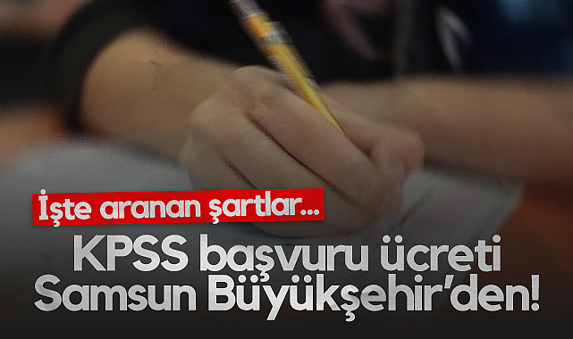 Samsun Büyükşehir Belediyesi'nden KPSS Adaylarına Destek
