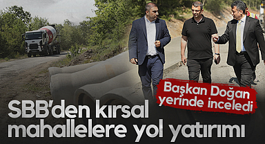 Samsun Büyükşehir’den Kırsal Mahallelere Yol Yatırımı