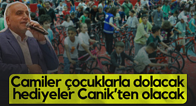 Samsun'da Camiler Çocuklarla Dolacak Hediyeler Canik’ten Olacak